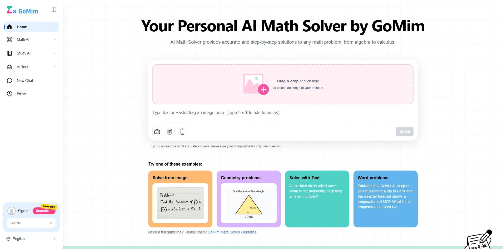 GoMim Math AI